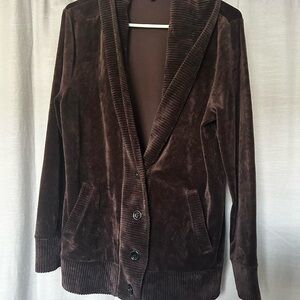 Velvet Cardigan Jacket